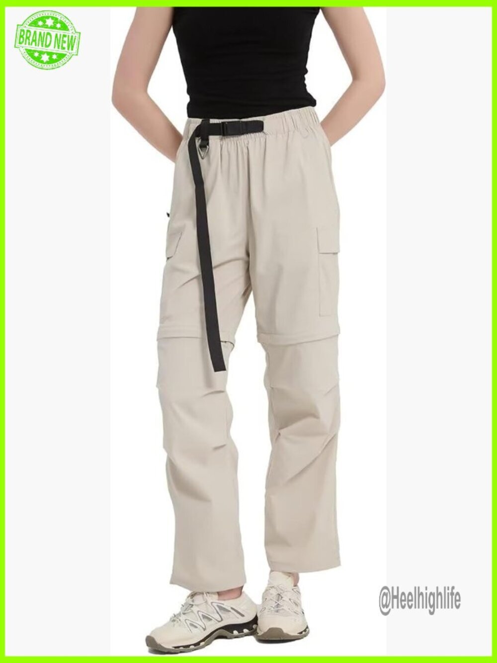 Convertible Zip-Off Hiking Pants Quick-Dry Waterproof Breathable Cargo Pants